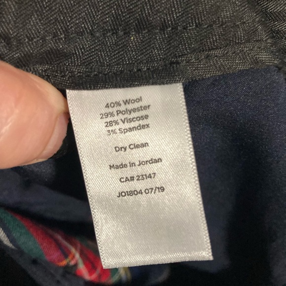 Talbots plaid pants red and black check casual slacks - Picture 10 of 10